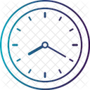 8 시간 20 분 8 시 아날로그 시계 마감 아이콘