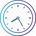 8 시간 25 분 8 시 아날로그 시계 마감 아이콘