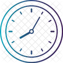 8 시간 5 분 8 시 아날로그 시계 마감 아이콘