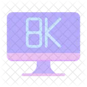 8K-Anzeige  Symbol
