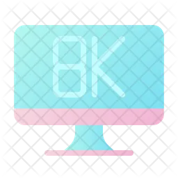 8 K Display  Icon