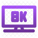 8 K Television  Icon