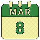 Marz Datum Kalender Icon