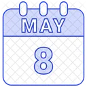 May Calendar Date Icon