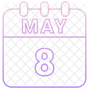 May Calendar Date Icon