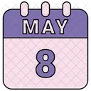 May Calendar Date Icon