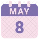 May Calendar Date Icon