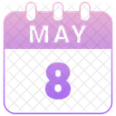 May Calendar Date Icon