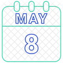 May Calendar Date Icon