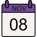 8 November Month November Icono