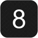 Keyboard Number Eight Icon