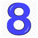 8 Number 8 Number Icon