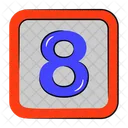 8 Number 8 Number Icon