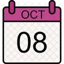 8 October October October Month Icon