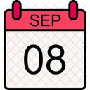8 September Day Month Icon