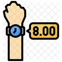 8 Uhr  Symbol