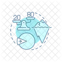 80 20 rule  Icon
