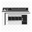 80s exterior shop door  アイコン