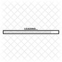 80s retro stripes loading bar  Icon