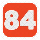84 Number  Icon