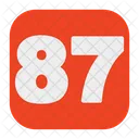 87 Number  Icon