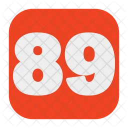 89 Number  Icon