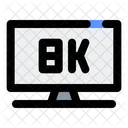 8k Fernseher  Symbol