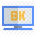 8 K Television 8 K Tv Icon