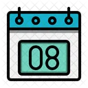 8 Data Calendario Ícone