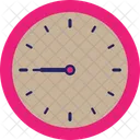 9 Hour 45 Min 9 Oclock Analog Clock Deadline Icon