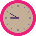 9 Hour 50 Min 9 Oclock Analog Clock Deadline Icon