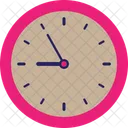 9 Hour 55 Min 9 Oclock Analog Clock Deadline Icon