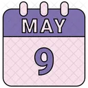 May Calendar Date Icon