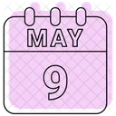 May Calendar Date Icon