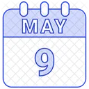 May Calendar Date Icon