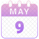 May Calendar Date Icon