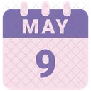 May Calendar Date Icon