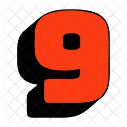 9 Number  Icon