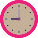 9 Oclock Analog Clock Deadline Clock Icon