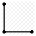 90 Degree Angle Line Circuit Ai Ai Line 90 Degree Angle Line Circuit Ai Ai Line Icon