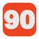 90 Number  Icon