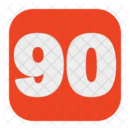 90 Number Icon