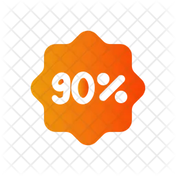 90 Percent  Icon