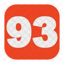 93 Number  Icon