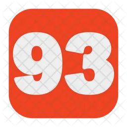 93 Number  Icon