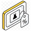 Online Sale Shopping Sale Mobile Sale Icon
