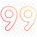 99 No Digit Icon