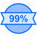 99 Percent Badge Badge Sticker Icon