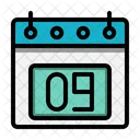 9 Data Calendario Ícone
