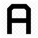 A Alfabeto Letra Icono